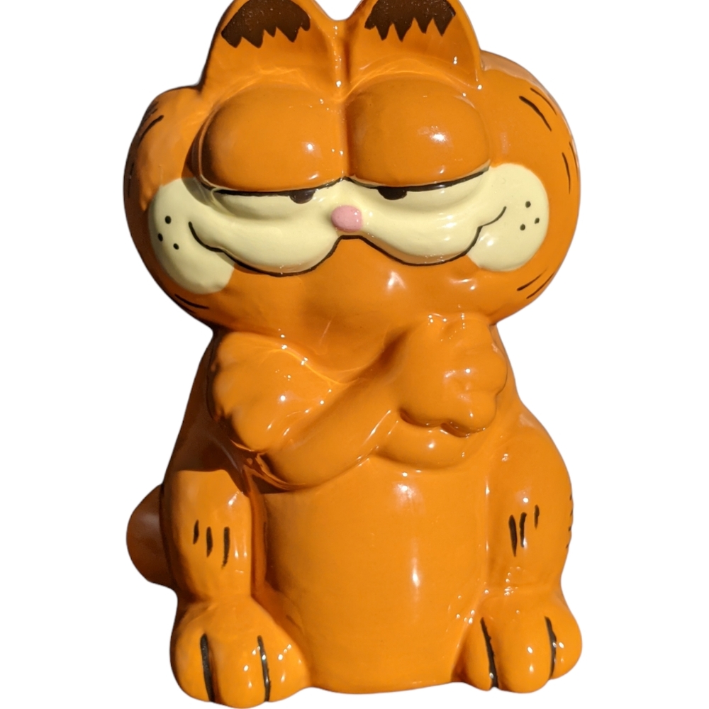 Handmade Ceramic Garfield 1980s